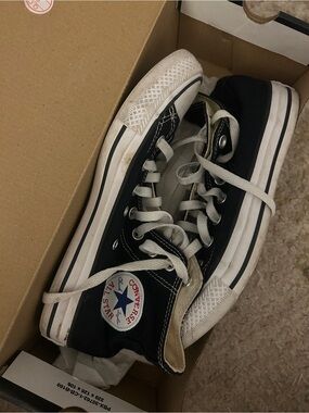 Converse Black & White High-Top Canvas Sneakers